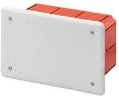 Gewiss GW48003 Įleidžiama dėžutė 96x118x70mm su oranžiniu dangteliu GW48003