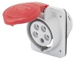 Gewiss Kištukinis lizdas raudonas 32A 400V IP44 (GW62220H)