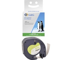 G&amp;G G&amp;G Schriftband 12mm x 4m sw-ws komp. m. Dymo S0721520/ 91220