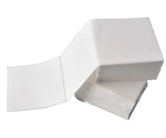 G&amp;G Etiketės 500 vnt. 100 x 100 mm baltos Z formos sulankstomos