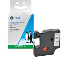 G&amp;G G&amp;G Schriftband 12mm x 7m sw-ws Komp. m. Dymo D1/ 45013/ S072053