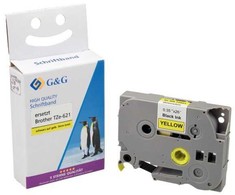 G&amp;G Juostelė 9 mm x 8 m, sw - gb, suderinama su Brother TZe-621