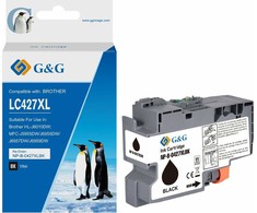 G&amp;G kompatybilny ink / tusz su LC-427XLBK, NP-B-0427XLBK, juodas