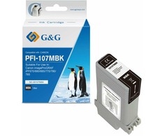 Tusz G&amp;G G&amp;G kompatybilny ink / tusz su PFI107MBK, NC-00107MBK, 6704B001, matte juodas, 130ml