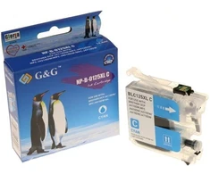 G&amp;G suderinamas rašalas / kasetė su LC-125XLC, NP-B-0125XLC, cyan, 1200
