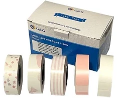G&amp;G lipdukai 5 vnt. su skirtingais raštais 15x50mm