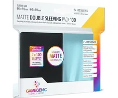 Dėlionė Gamegenic Gamegenic: Matte dviguba išplovimo pakuotė (66x91 mm / 64x89 mm) 2x100 vienetų