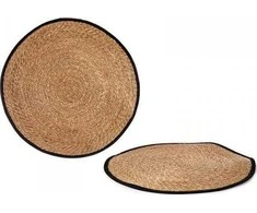 Gift Decor Dovanų dekoro kilimas rudas juodas natūralus pluoštas (100 cm)