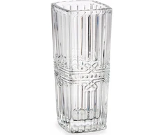 Gift Decor Kvadratinė vaza su krištolo raštu, 15 cm