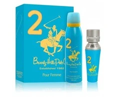 Dovanų rinkinys „Beverly Hills Polo Club“: 1982 m. – „Sport 2“ kvepalai moterims, 50 ml + 1982 m. – „Sport 2“ antiperspirantas-dezodorantas, purškiklis moterims, 150 ml