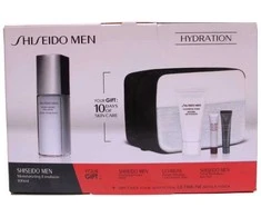 Gift Set Shiseido: Men, Moisturizing, Emulsion, For Face, 100 ml + Men, Cleansing, Cleansing Foam, 30 ml + Ultimune, Antioxidant