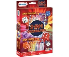 Giftdeco 2in1 žaidimo kauliukai ir bingo