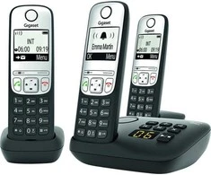 Telefonas - Gigaset A690A Trio DECT telefonas su atsakikliu, juodas