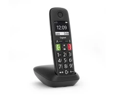 Stacionarus telefonas Gigaset E290, Juodas