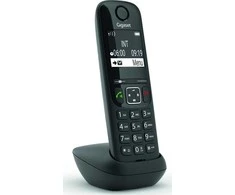 Gigaset Gigaset AS690HX fiksuotojo ryšio telefonas Analoginis/DECT telefonas Skambintojo vardas ir identifikavimas Juoda