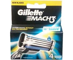 Gillette Mach 3 Rankinis HD 4 vnt skustuvas įdėklas