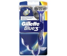 Gillette Mėlyna 3 vienkartinis skustuvas 6 vnt