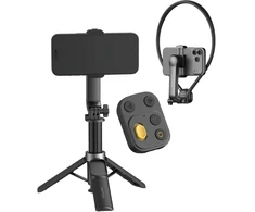 Gimbal Apexel telefonui, 1 ašies stabilizatorius, trikojis, pultas, rankena, kaklo laikiklis / Free Q1 (SB12128)