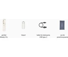 Kamera - Hohem iSteady V2s 3-Axis Gimbal for Smartphones Baltas/Rožinė