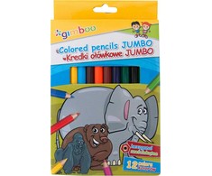 Šešiabriauniai pieštukai Jumbo 12 vnt. - Gimboo