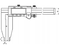 Gimex CALIPER 500 SKAITMENŲ 20 3V/ABS/DUOMENYS 100 VIENPUSĖ