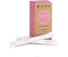Ginger Organic GINGER ORGANIC _ Tampons mini organinių tamponų aplikatorius 16vnt