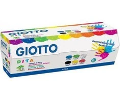 Fila Giotto Pirštų piešėjas Giotto Pirštų dažų 6x100ml
