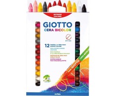 Giotto Cera dvipusės vaškinės kreidelės, 24 spalvos (385068)