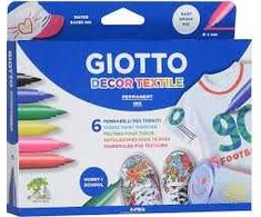 Tekstilės žymeklis Giotto Decor Textile 6vnt.
