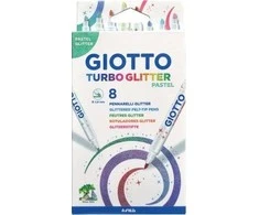 Fila Giotto Turbo blizgantys rašikliai 8vnt, blizgučiai ir pasteliniai 426300