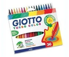 Fila Giotto „Turbo Color“ žymekliai, 36 spalvos (273979)