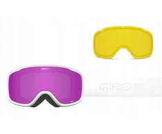 Giro GIRO MOXIE Baltas Stacked (Cylindryczne) (szyba AMBER Rožinis 19-42% S2 + Geltonas 80-99% S0)