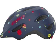 Giro GIRO SCAMP MIPS jaunimo vaikiškas šalmas. Šalmo dydis: XS (45-49 cm). Pasirinkite spalvą: matinė juoda, languota, išblukusi.