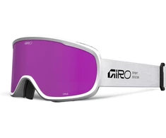 Giro Gogle žieminiai GIRO CRUZ Baltas STACKED (OTG) (Cylindrical) (Lustro kolorowe AMBER Rožinis 19-42% S2)