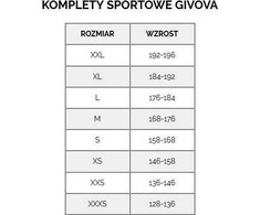 Carruzzo Dres Givova Tuta Revolution juoda-balta TR033 1003 S