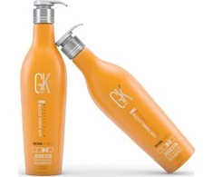 GK hair Global Keratin Shield plaukų šampūnas su UV apsauga, 650 ml