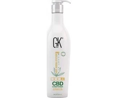 GK hair Global Keratin CBD veganiškas plaukų kondicionierius atkuriamiesiems plaukams, 650 ml