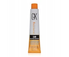 GK hair Global Keratin Kreminis Colour ilgalaikiai plaukų dažai 3.00 Super Intensyvi Tamsiai Ruda, 100 ml