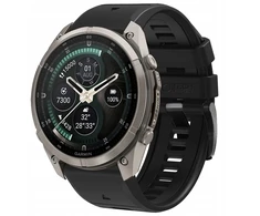 GK PROTECTION Dirželis Tech-Protect Silicone do Garmin Fenix 5 / 6 / 6 Pro / 7 / 8 / 8 Pro / E / 9 / 9 Pro 51 mm Obsidian Juodas (THP6087)