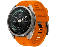 GK PROTECTION Dirželis Tech-Protect Silicone do Garmin Fenix 5 / 6 / 6 Pro / 7 / 8 / 8 Pro / E / 9 / 9 Pro 51 mm Signal Oranžinis (THP6088)