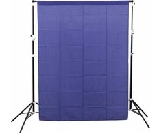 GlareOne GlareOne Mėlyna Screen - mėlynas audinio fonas 1,5x2,1