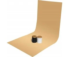 GlareOne GlareOne PVC fonas 60x130 cm - oranžinis