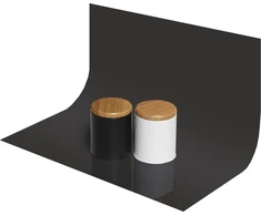 GlareOne PVC fonas 50x50cm – juodas, veidrodinis