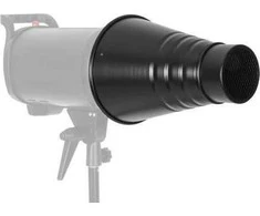 GlareOne studijinis šviestuvas GlareOne snukis korio galvutė + 4 filtrai