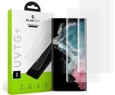 Apsauginis grūdintas stiklas Samsung Galaxy S23 Ultra telefonui „Glastify UVTG+ 2 vnt.”