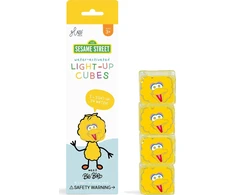 Glo Pals Glo Pals, Sensoriniai kubeliai, kurie šviečia vandenyje - Big Bird, 4 vnt.