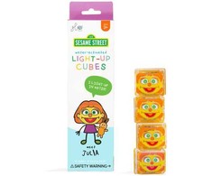 Glo Pals, Vandenyje šviečiantys sensoriniai kubeliai - Julia, 4 vnt.