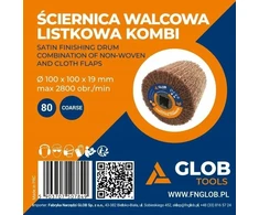 Šlifavimo volas lapinis GLOB TOOLS kombi 100x100x19mm šlifuoklis