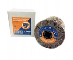 Glob Šlifavimo volelis su lapeliais Tools iš šlifavimo drobės 100x100x19mm Satyniarka (GLOBTOOLS-SLW-10019-P080)