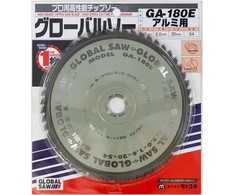 GLOBAL SAW Diskinis pjūklas aliuminio pjovimui GLOBAL SAW 180 x 2.0 / 1.6 x 20mm / 54z CERMET